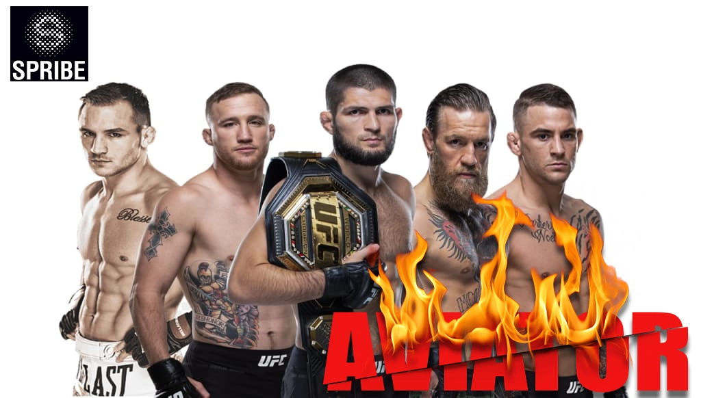 Pictured are 5 UFC fighters with sponsor AVIATOR and Conor McGregor